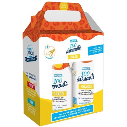 NOVA100 DRENANTE GRASSI CON GINSENG 300+300 ML NOVA100 DRENANTE GRASSI CON GINSENG 300+300 ML