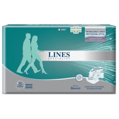 PANNOLONE A MUTANDA LINES SPECIALIST ALTAPROTEZIONE MG 20 PEZZI