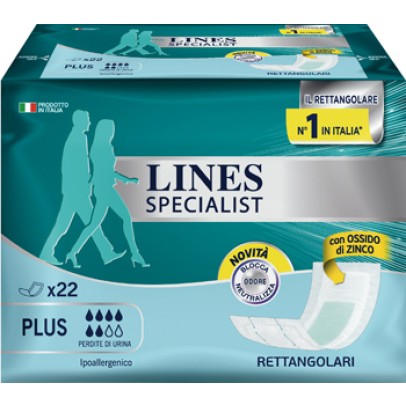 LINES SPECIALIST PANNOLONE RETTANGOLARE 22 PEZZI LINES SPECIALIST PANNOLONE RETTANGOLARE 22 PEZZI