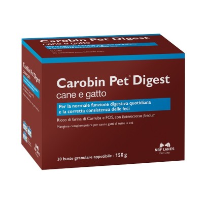 CAROBIN PET DIGEST GRANULARE 30 BUSTE DA 5 G CAROBIN PET DIGEST GRANULARE 30 BUSTE DA 5 G