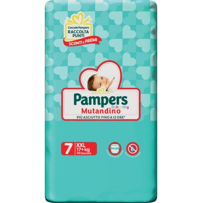 PAMPERS BABY DRY PANNOLINI A MUTANDINA TAGLIA XXL 14 PEZZI