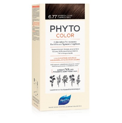 PHYTOCOLOR 6.77 MARR CHIA CAPP 1 LATTE + 1 CREMA + 1 MASCHERA + 1 PAIO DI GUANTI