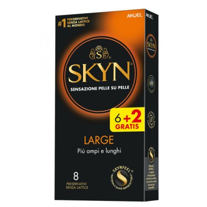 SKYN LARGE PIU AMPI/LUNGHI 6 PEZZI + 2 OMAGGIO