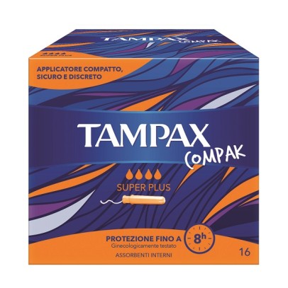 TAMPAX COMPAK ASSORBENTE INTERNO SUPER PLUS 16 PEZZI