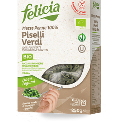 FELICIA BIO MEZZE PENNE PISELLI VERDI 250 G