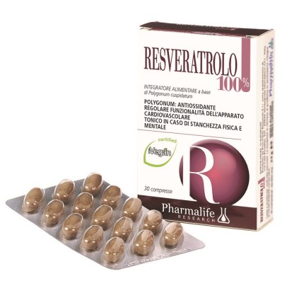 RESVERATROLO 100% 30 COMPRESSE