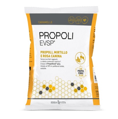 PROPOLI EVSP CARAMELLE PROPOLI MIRTILLO ROSA CANINA 65 G PROPOLI EVSP CARAMELLE PROPOLI MIRTILLO ROSA CANINA 65 G