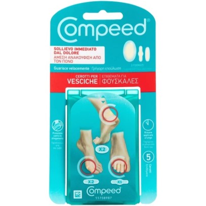 COMPEED CEROTTI PER VESCICHE MISTO 5 PEZZI COMPEED CEROTTI PER VESCICHE MISTO 5 PEZZI