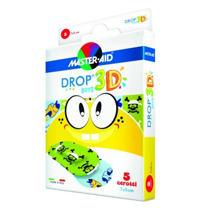 CEROTTO MASTER-AID DROP3D BOYS 7X5 5 PEZZI CEROTTO MASTER-AID DROP3D BOYS 7X5 5 PEZZI