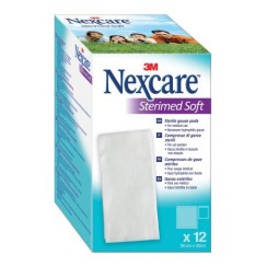COMPRESSE DI GARZA STERILI NEXCARE STERIMED SOFT 18 X 40 CMMULTILINGUAL 12 PEZZI