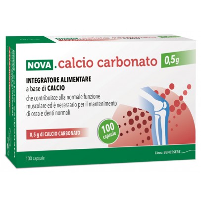 CALCIO CARBONATO 0,5G 100 CAPSULE