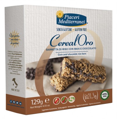 PIACERI MEDITERRANEI BARRETTA DI RISO CON MAIS E CIOCCOLATO129 G