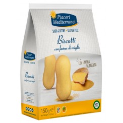 PIACERI MEDITERRANEI BISCOTTI FARINA DI MIGLIO 150 G