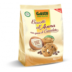 GIUSTO SENZA GLUTINE BISCOTTI ALL'AVENA CON GOCCE DI CIOCCOLATO 250 G