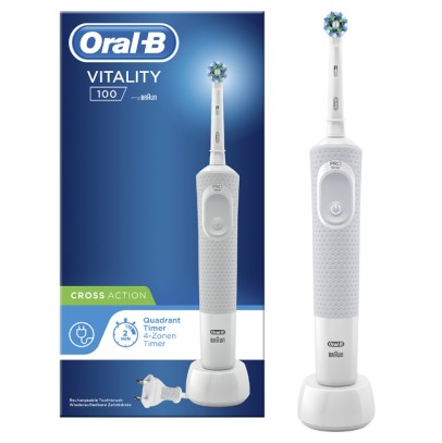 ORAL-B POWER VITALITY D100 CROSSACT BIANCO