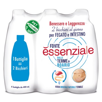 FONTE ESSENZIALE PET 6 X 400 ML FONTE ESSENZIALE PET 6 X 400 ML