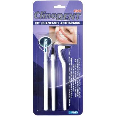 CLINODENT TRIO SBIANCANTE ANTI TARTARO 1 PEZZO