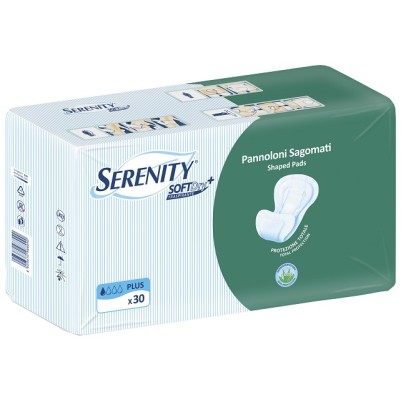 PANNOLONE PER INCONTINENZA SAGOMATO SERENITY SOFTDRY+ ALOE PLUS 30 PEZZI PANNOLONE PER INCONTINENZA SAGOMATO SERENITY SOFTDRY+ ALOE PLUS 30 PEZZI