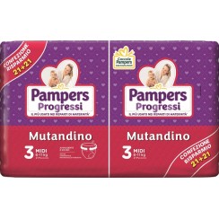 PAMPERS PROGRETGTGI MUTANDINO VP TG3 MIDI 42 PEZZI