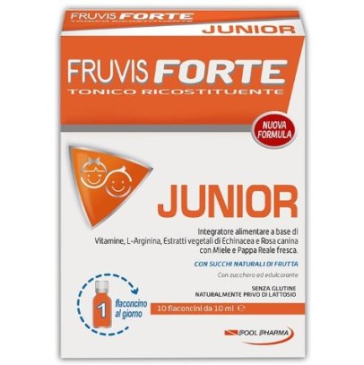 FRUVIS FORTE JUNIOR 10 FLACONCINI DA 10 ML FRUVIS FORTE JUNIOR 10 FLACONCINI DA 10 ML