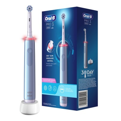 ORAL-B PRO 3 BLU SENSITIVE SPAZZOLINO ELETTRICO + 2 REFILL