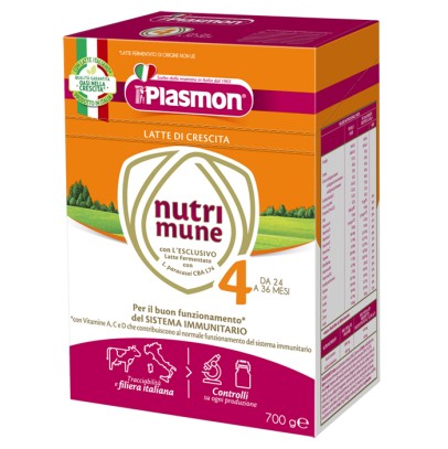 PLASMON NUTRIMUNE LATTE STAGE 4 POLVERE 700 G