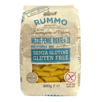 RUMMO MEZZE PENNE RIGATE NUMERO 28 400 G RUMMO MEZZE PENNE RIGATE NUMERO 28 400 G