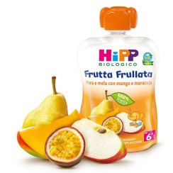 HIPP FRUTTA FRULLATA PERA/MELA CON MANGO E MARACUJA 90 G