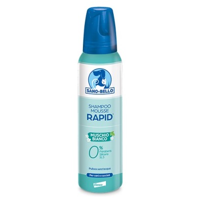 SANO E BELLO SHAMPOO MOUSSE RAPID NF MUSCHIO BIANCO 300 ML SANO E BELLO SHAMPOO MOUSSE RAPID NF MUSCHIO BIANCO 300 ML