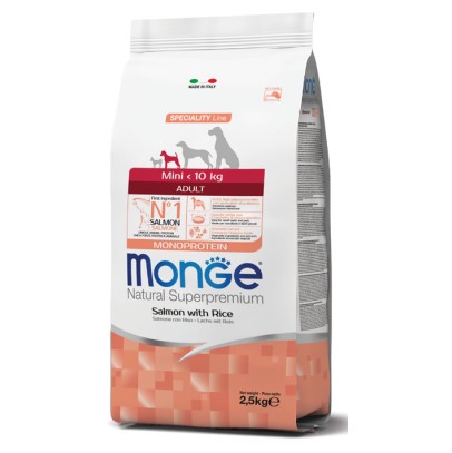 MONGE MINI AD SALM/RISO 7,5KG MONGE MINI AD SALM/RISO 7,5KG