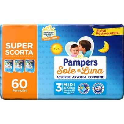 PAMPERS SL TRIO MI 60PZ PAMPERS SL TRIO MI 60PZ