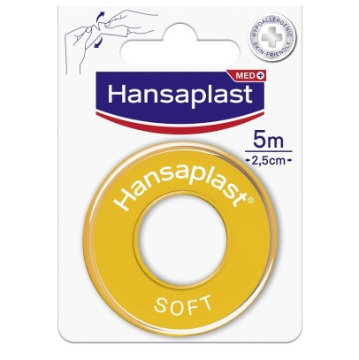CEROTTO MEDICATO IN ROCCHETTO HANSAPLAST SOFT 2,5X500 CM 1 PEZZO CEROTTO MEDICATO IN ROCCHETTO HANSAPLAST SOFT 2,5X500 CM 1 PEZZO