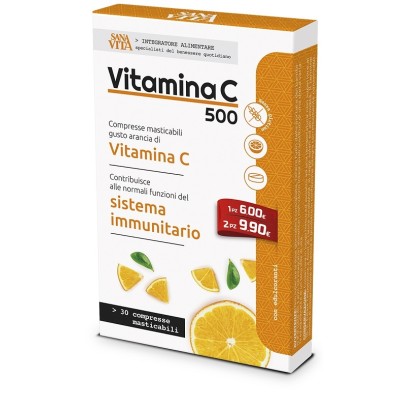 SANAVITA VITAMINA C MASTICABILE 30 COMPRESSE SANAVITA VITAMINA C MASTICABILE 30 COMPRESSE