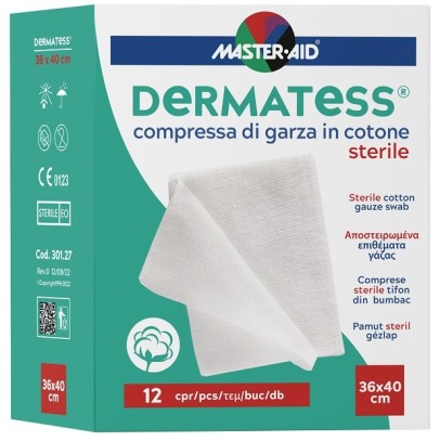 DERMATESS COT GARZA 36X40 12PZ DERMATESS COT GARZA 36X40 12PZ