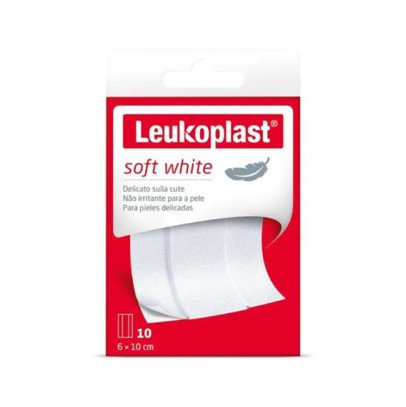 LEUKOPLAST SOFT WHITE 100 X 6 CM 10 PEZZI LEUKOPLAST SOFT WHITE 100 X 6 CM 10 PEZZI