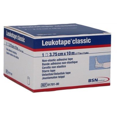 LEUKOTAPE BENDA ANELASTICA PER BENDAGGI FUNZIONALI 3,75X100CM LEUKOTAPE BENDA ANELASTICA PER BENDAGGI FUNZIONALI 3,75X100CM