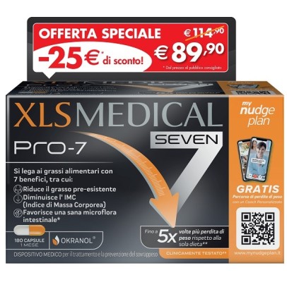 XLS MEDICAL PRO 7 180 CAPSULE TAGLIO PREZZO XLS MEDICAL PRO 7 180 CAPSULE TAGLIO PREZZO