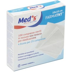 GARZA COMPRESSA MEDS FARMATNT IN TESSUTO NON TESSUTO 10X10CM100 PEZZI