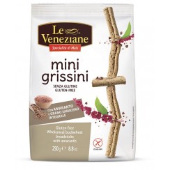 LE VENEZIANE MINIGRISSINI GRANO SARACENO INTEGRALE CON AMARANTO 250 G