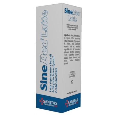 EMULSIONE PROFUMATA CONTENENTE OLIO OSSIGENATO PER PREVENZIONE E MEDICAZIONE DELLE ULCERE DA DECUBITO DI GRADO I SU PELLE INTEGRA SINEDEC LATTE 60ML