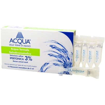 ACQUA DELLE TERME DI ABANO SOLUZIONE IPERTONICA 3% PER LAVAGGIO NASALE
