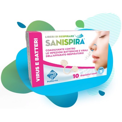 SANISPIRA VISUR & BATTERI FILTRO NASALE SMALL 10 PEZZI