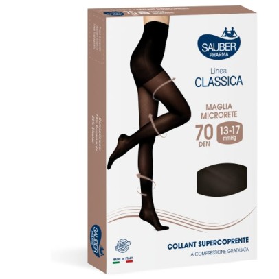 SAUBER COLLANT COPRENTE 70 MAGLIA LISCIA NERO 3 LINEA CLASSICA SAUBER COLLANT COPRENTE 70 MAGLIA LISCIA NERO 3 LINEA CLASSICA