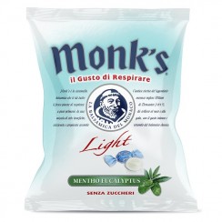 CARAMELLE MONK'S LIGHT SENZA ZUCCHERO MENTA EUCALIPTO 80 G