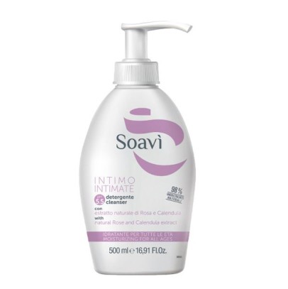 SOAVI' INTIMO IDRATANTE PH5,5 FLACONE CON DISPENSER 500 ML SOAVI' INTIMO IDRATANTE PH5,5 FLACONE CON DISPENSER 500 ML