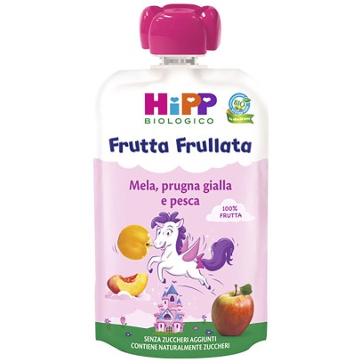 HIPP FRUTTA FRULLATA UNICORNO MELA PRUGNA GIALLA PESCA 90 G HIPP FRUTTA FRULLATA UNICORNO MELA PRUGNA GIALLA PESCA 90 G