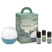 PURAE KIT HOME FOREST DIFFUSORE PIPER AGAVE 2 OLII ESSENZIALI BIO + 1 OLIO ESSENZIALE 5 ML