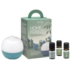 PURAE KIT HOME FOREST DIFFUSORE PIPER AGAVE 2 OLII ESSENZIALI BIO + 1 OLIO ESSENZIALE 5 ML