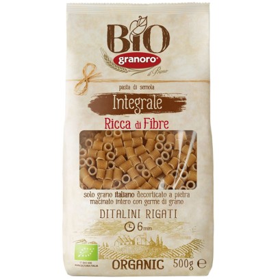 BIOLOGICA INTEGRALE GRANORO DITALINI RIGATI 500 G BIOLOGICA INTEGRALE GRANORO DITALINI RIGATI 500 G