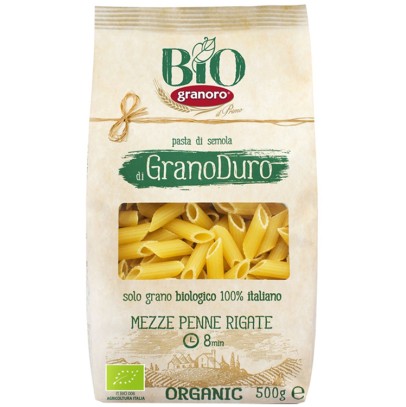 BIOLOGICA GRANORO MEZZE PENNE RIGATE 500 G BIOLOGICA GRANORO MEZZE PENNE RIGATE 500 G